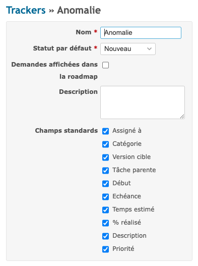 Détail d'un tracker